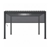 Zestaw Pergola bioklimatyczna aluminiowo-stalowa MIRADOR Element 88 - 3 x 4 m + ROLETA 4M | Antracyt